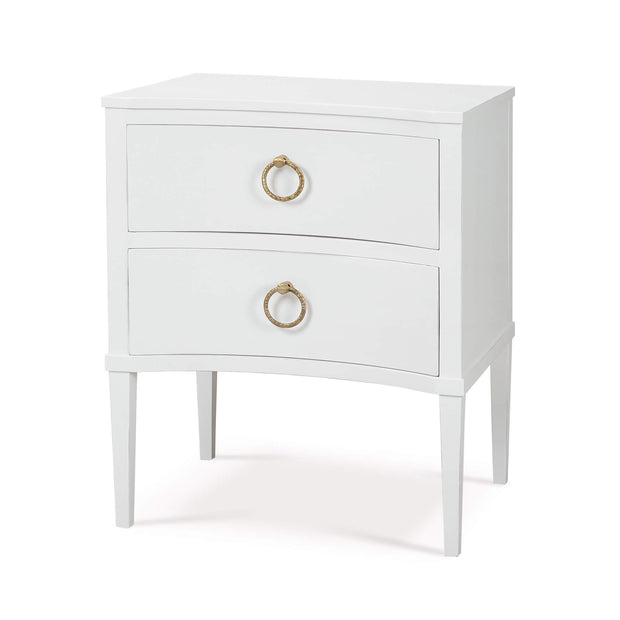 Bow Nightstand in Architectural White