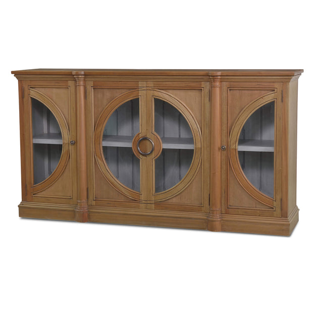Pimlico Credenza w/ Glass Door - Antique French Oak (*this finish requires bleaching, which often leads to variations in wood color)