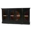 Pimlico Credenza w/ Glass Door in Batavia Black & Sandbar Interior