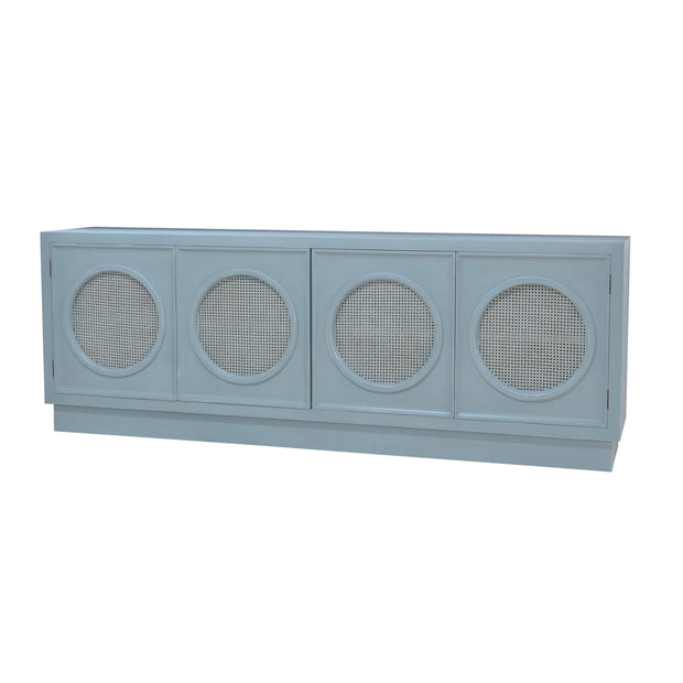 Piccadilly 4 Door Credenza w/ Rattan