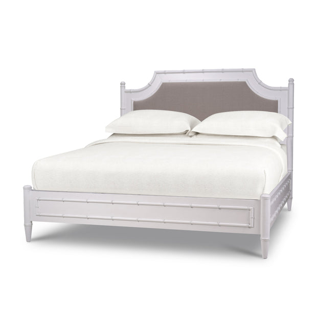 Chelsea Upholstered Bed King - True White * (comes without distressing)
