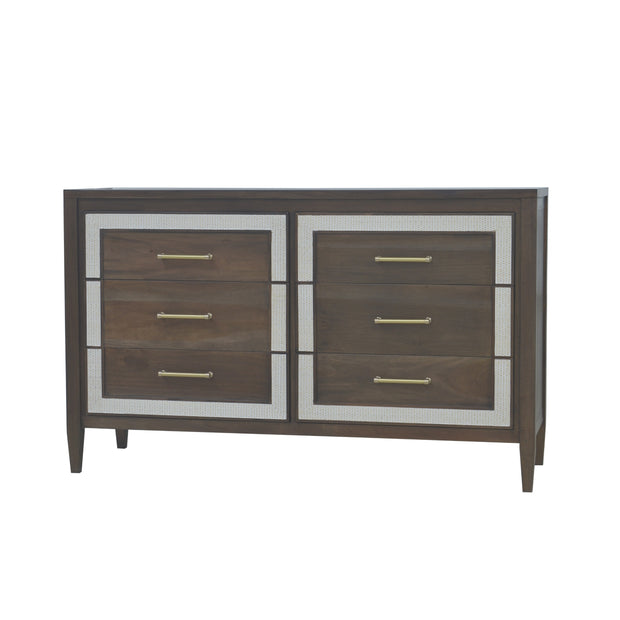 Belgravia 6 Drawer Dresser w/ Rattan