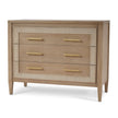 Belgravia 3 Drawer Dresser in Sandbar w/ White Inset Rattan