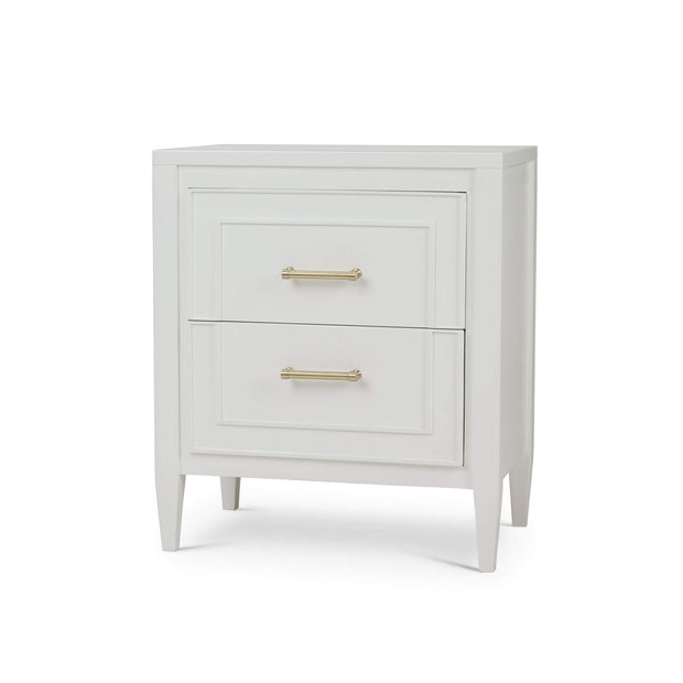 Belgravia Bedside Table in True White