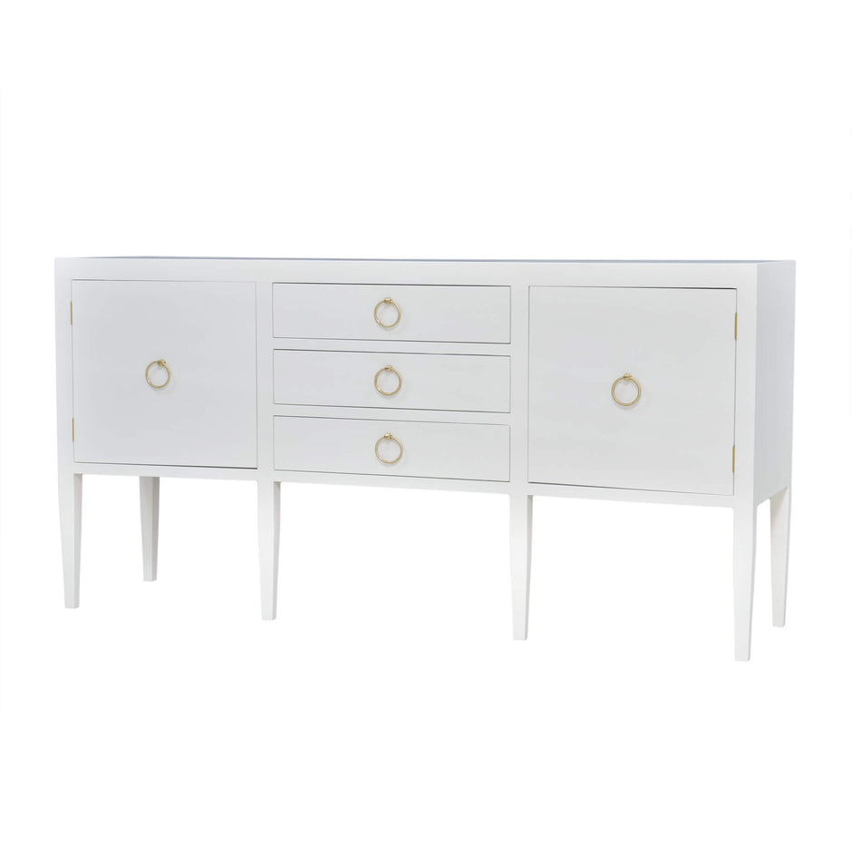 Westminster Concave Linen Wrapped Sideboard
