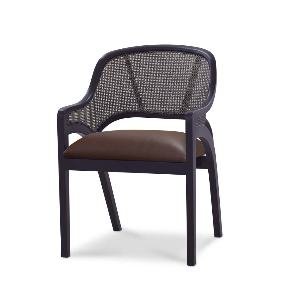 Mayfair Chair w/ Leather - Batavia Black