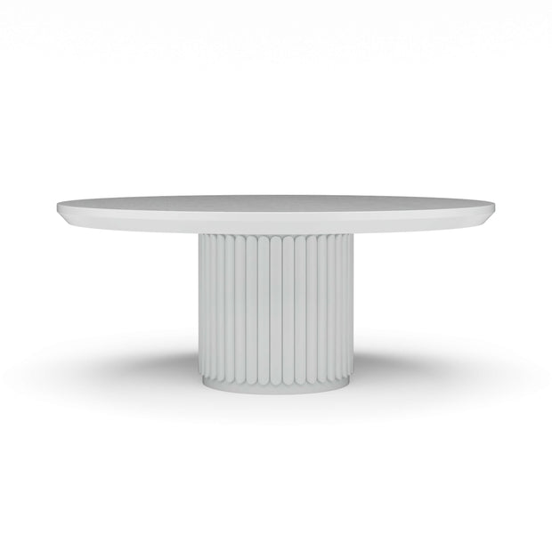 Portobello Round Dining Table 72" - True White * (comes without distressing)