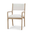 Norfolk Dining Chair in Sandbar w/ Arctic White Performance Fabric