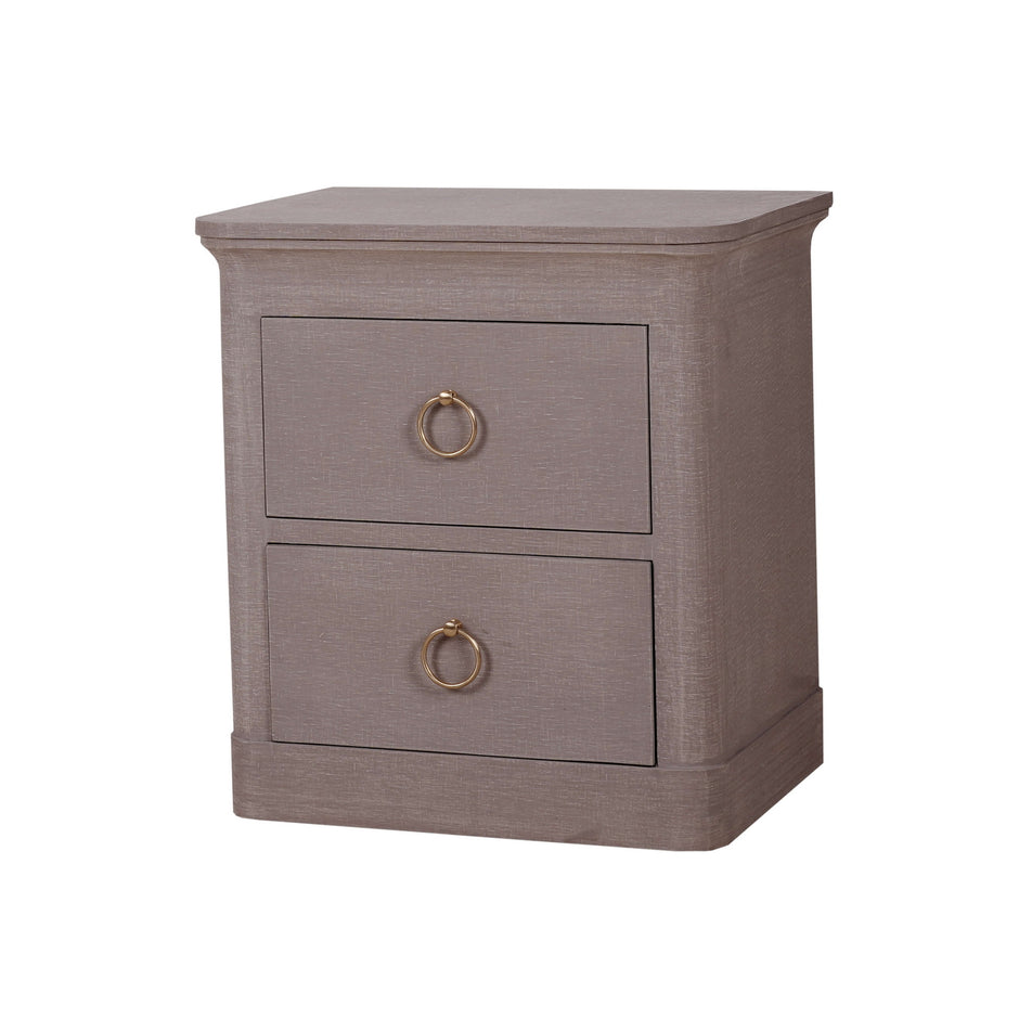 Claremont Linen Wrapped Bedside Table