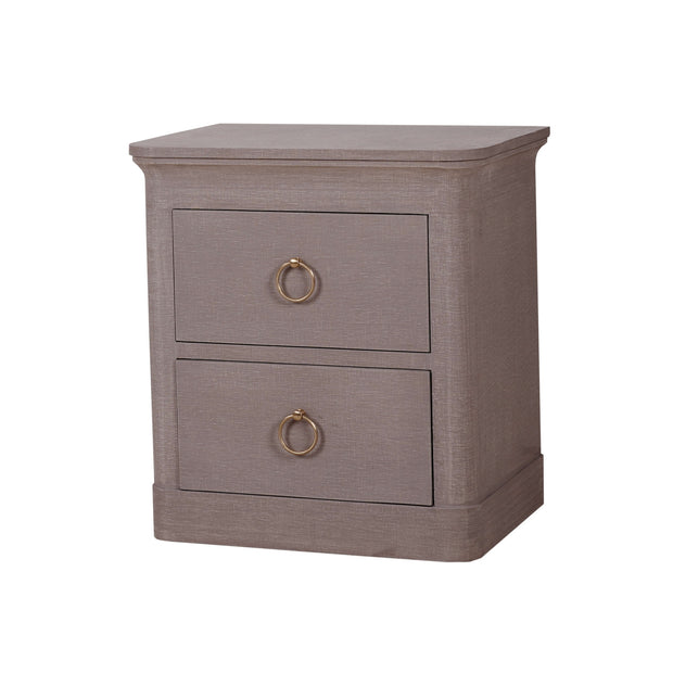 Claremont Linen Wrapped Bedside Table