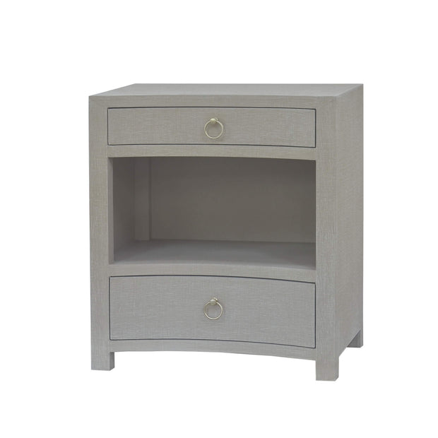 Mornington Open Shelf Linen Wrapped Bedside