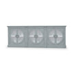 Pimlico 6 Door Sideboard in Grey Charleston w/ True White Interior