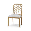 Ceylon Dining Chair in Fruitwood w/ Arctic White Performance Fabric