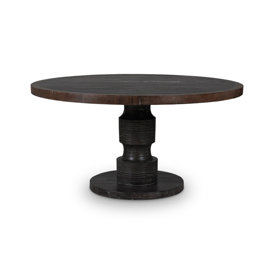 Beatnik Round Dining Table - Java Brown