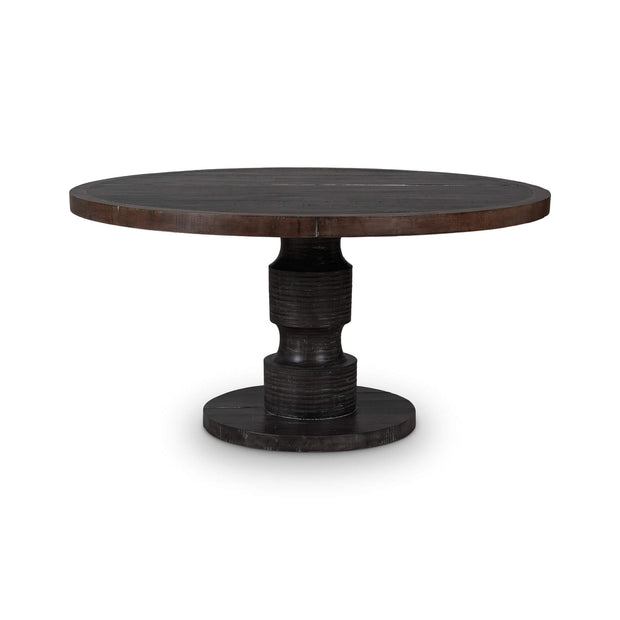 Beatnik Round Dining Table 60" in Java Brown