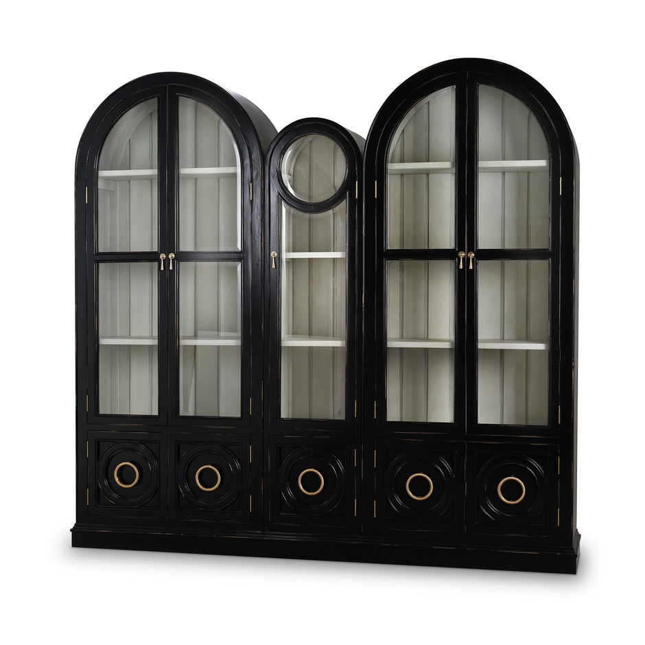 Pavilion Display Cabinet - Black Shiny
