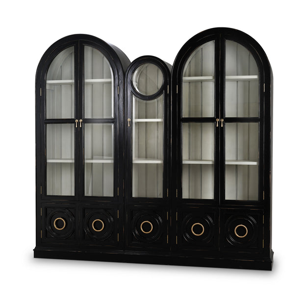 Pavilion Display Cabinet - Black Shiny