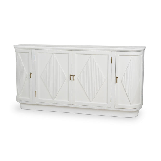 Narbonne Credenza - Rugged White (Premium +10% up charge)