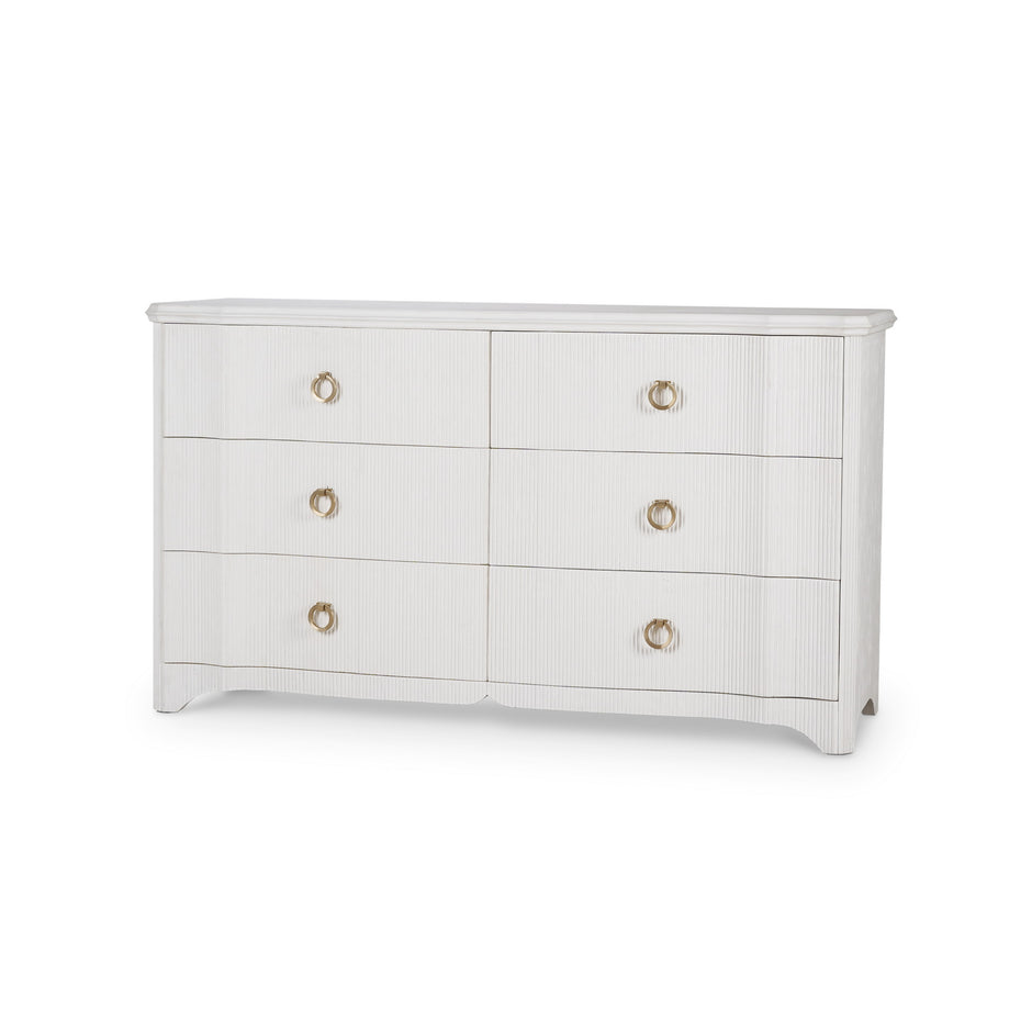 Brighton 6 Drawer Dresser - Rugged White (Premium +10% up charge)