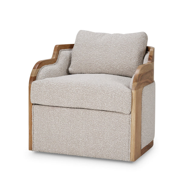 Momo Swivel Chair w/ Wood - Fruit Wood (*this finish requires bleaching, which often leads to variations in wood color)