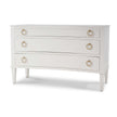 Bow 3 Drawer Chest in Architectural White