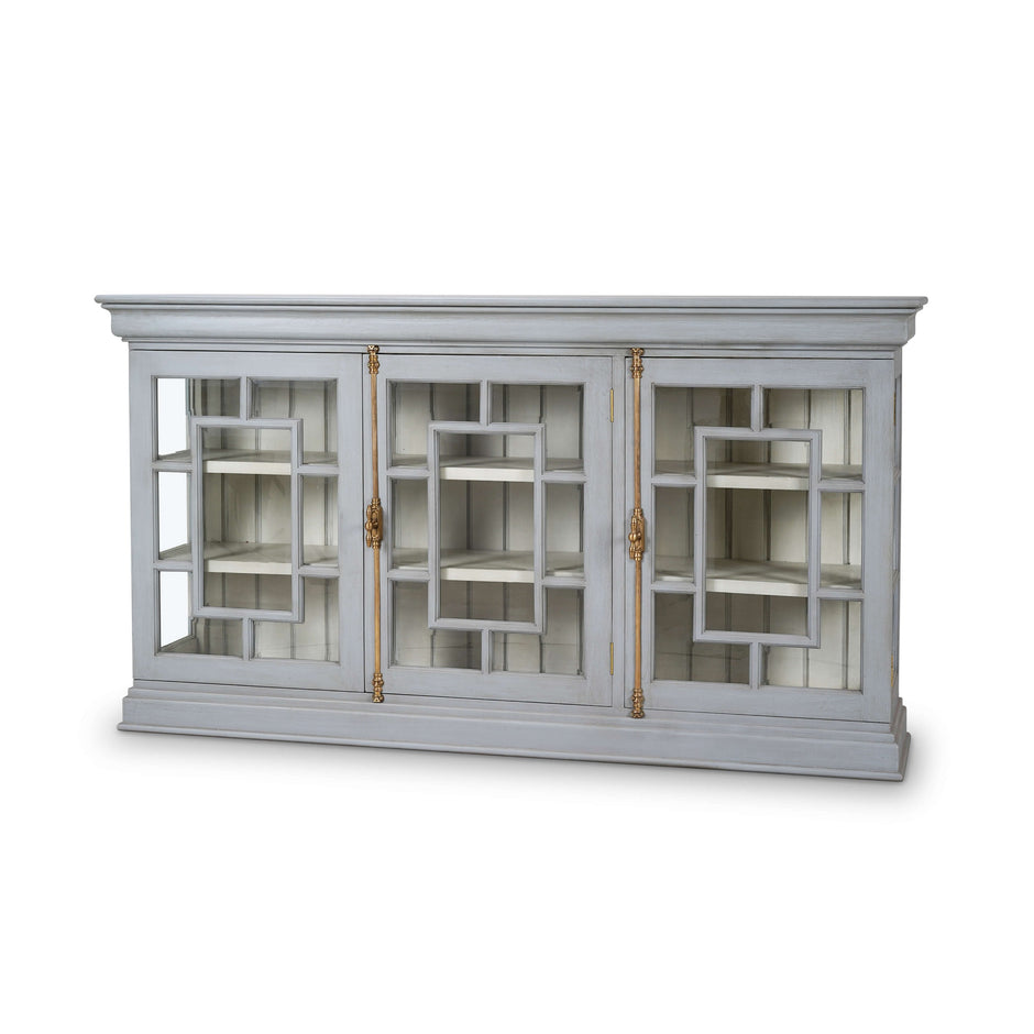 Bruges 3 Door Credenza - Grey Charleston (*comes as shown, rubbed distress)