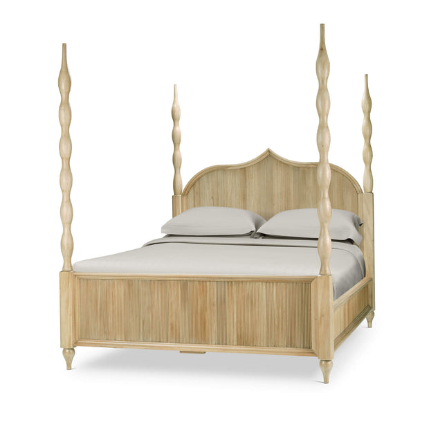 Brighton Wooden Back Bed Queen in Fruitwood