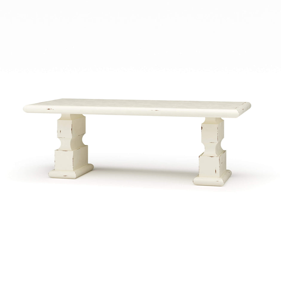 Boscombe Rectangular Dining Table 84" - White Harvest