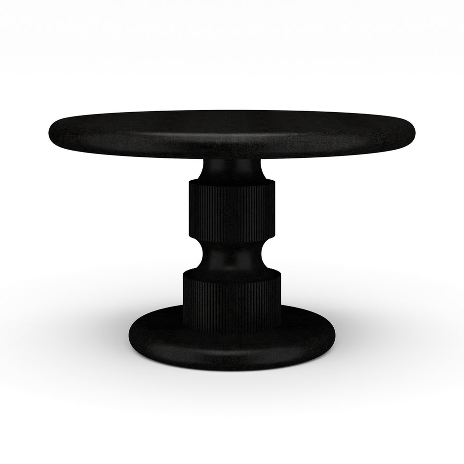 Bilbao Round Dining Table 48" - Vintage Black