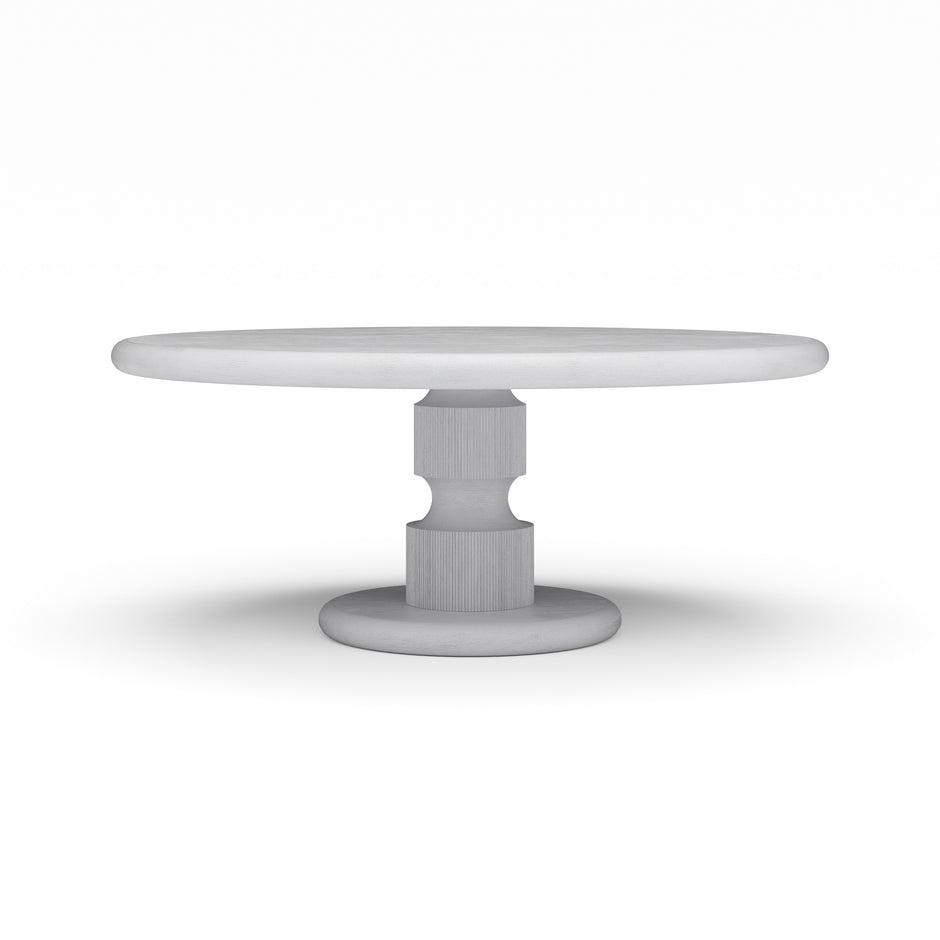 Bilbao Round Dining Table 72" - Rugged White (Premium +10% up charge)