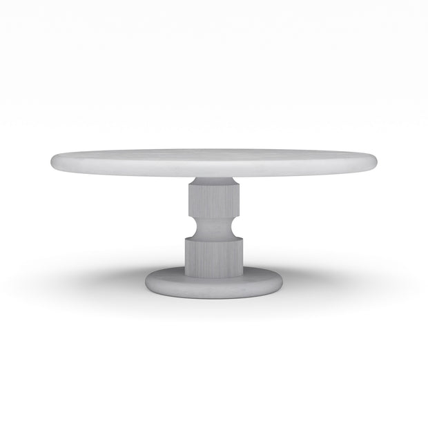 Bilbao Round Dining Table 72" - Rugged White (Premium +10% up charge)
