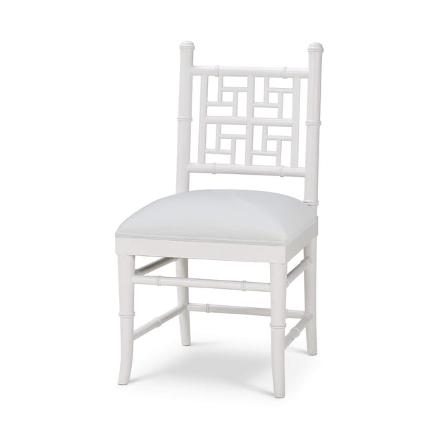 Grosvenor Dining Chair in True White w/ Arctic White Performance Fabric