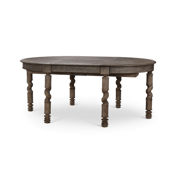 Limehouse Butterfly Oval Extension Table 48 - 72" - Ace Agouti (Premium +10% up charge)