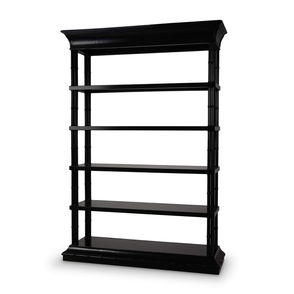 Farringdon Shelving Unit - Black Shiny