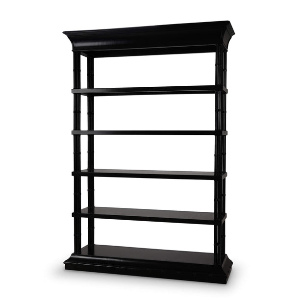 Farringdon Shelving Unit - Black Shiny