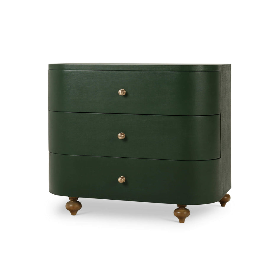 Fenchurch Linen Wrapped 3 Drawer Dresser - Linen Ivy