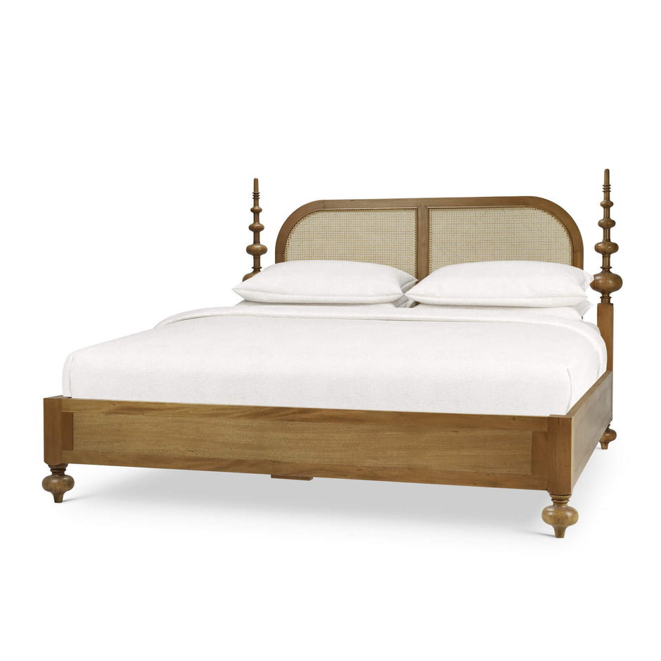 Fenchurch King Bed - Antique French Oak (*this finish requires bleaching, which often leads to variations in wood color)