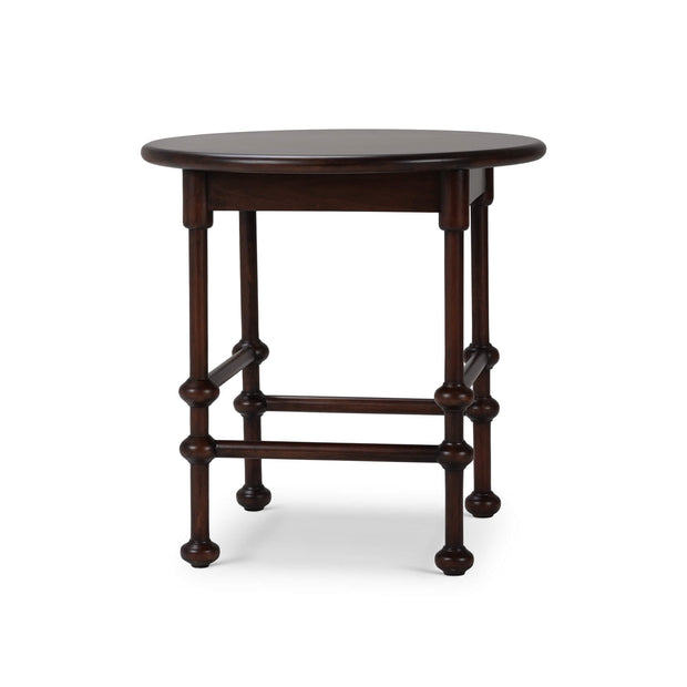 York Side Table - Matt Teak Brown