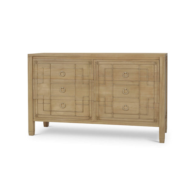 Knightsbridge 6 Drawer Dresser - Fruit Wood (*this finish requires bleaching, which often leads to variations in wood color)
