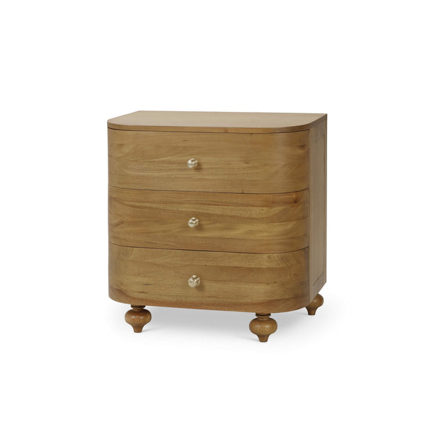 Fenchurch Solid Wood Bedside Table - Antique French Oak (*this finish requires bleaching, which often leads to variations in wood color)