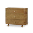 Fenchurch 3 Drawer Solid Wood Dresser - Antique French Oak (*this finish requires bleaching, which often leads to variations in wood color)