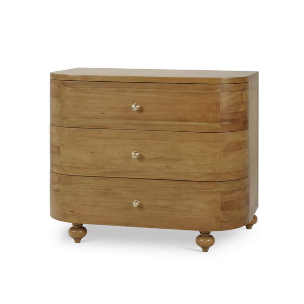 Fenchurch 3 Drawer Solid Wood Dresser - Antique French Oak (*this finish requires bleaching, which often leads to variations in wood color)