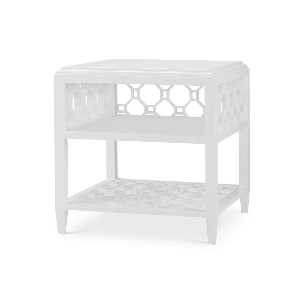 Claridge End Table - True White * (comes without distressing)