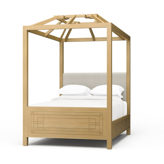 Knightsbridge 4 Poster Queen Bed - Fruit Wood (*this finish requires bleaching, which often leads to variations in wood color)