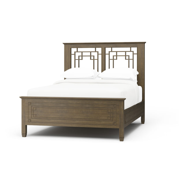 Knightsbridge Queen Bed - Straw Wash (*this finish requires bleaching, which often leads to variations in wood color)