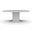 Hobsons Round Dining Table 72'' - True White * (comes without distressing)