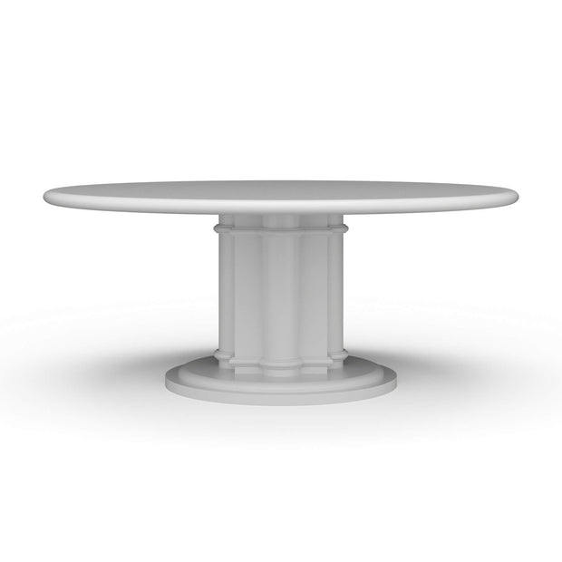 Hobsons Round Dining Table 72'' - True White * (comes without distressing)