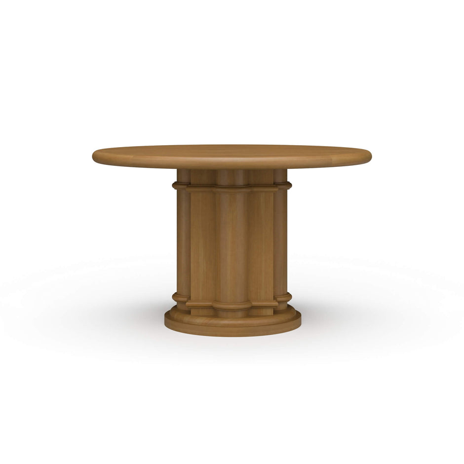 Hobsons Round Dining Table 48'' - Fruit Wood (*this finish requires bleaching, which often leads to variations in wood color)