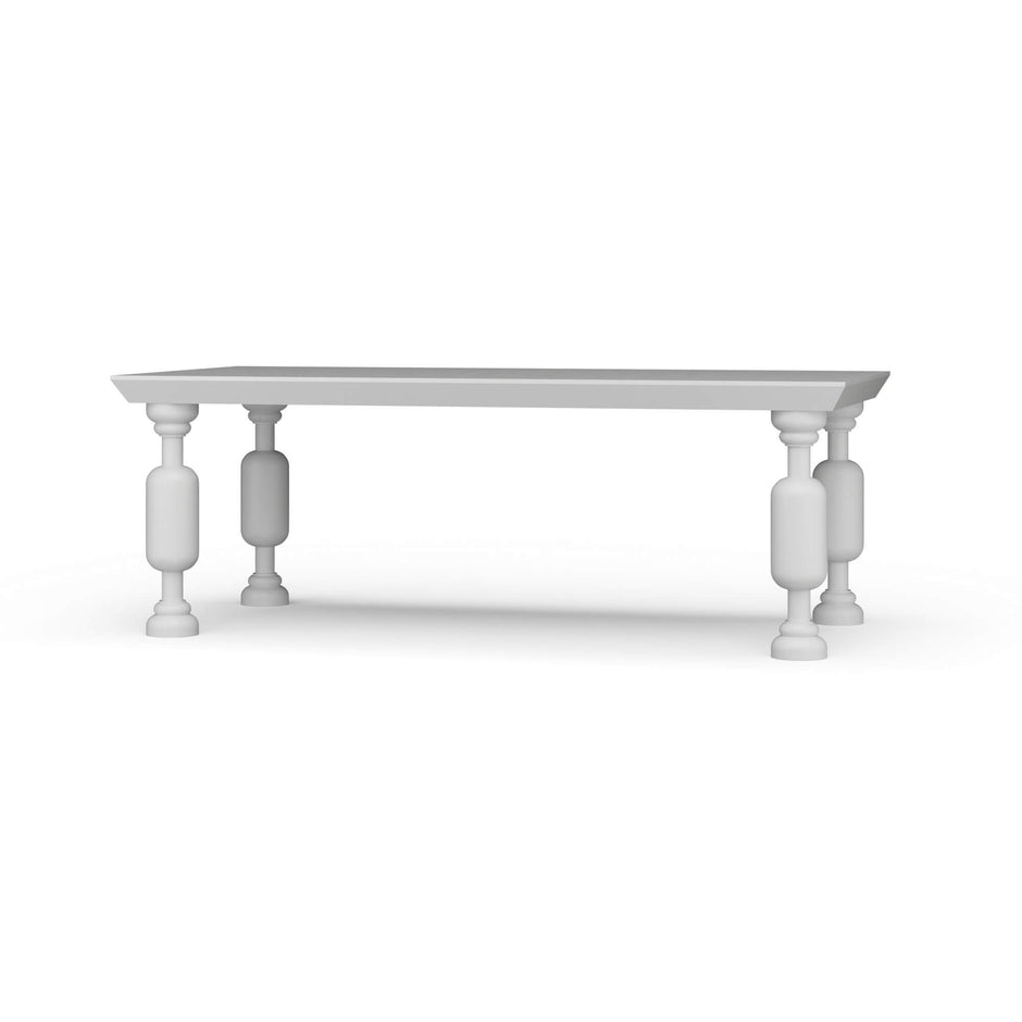 Chatsworth Dining Table 84'' - True White * (comes without distressing)