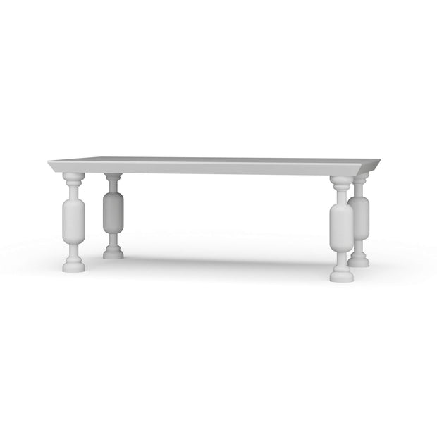 Chatsworth Dining Table 84'' - True White * (comes without distressing)